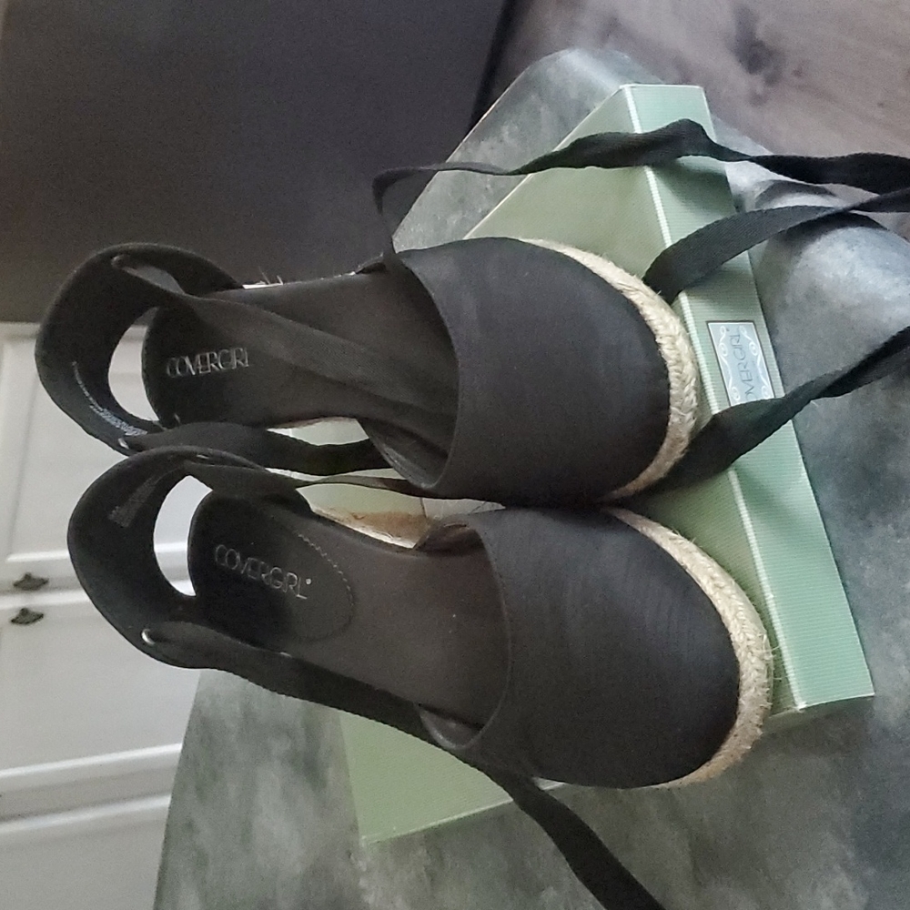 Strappy wedges